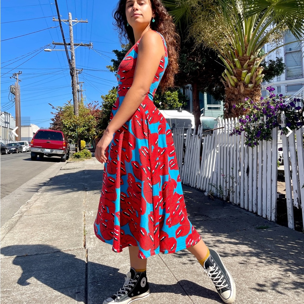 Nooworks mouths vacation dress size x small